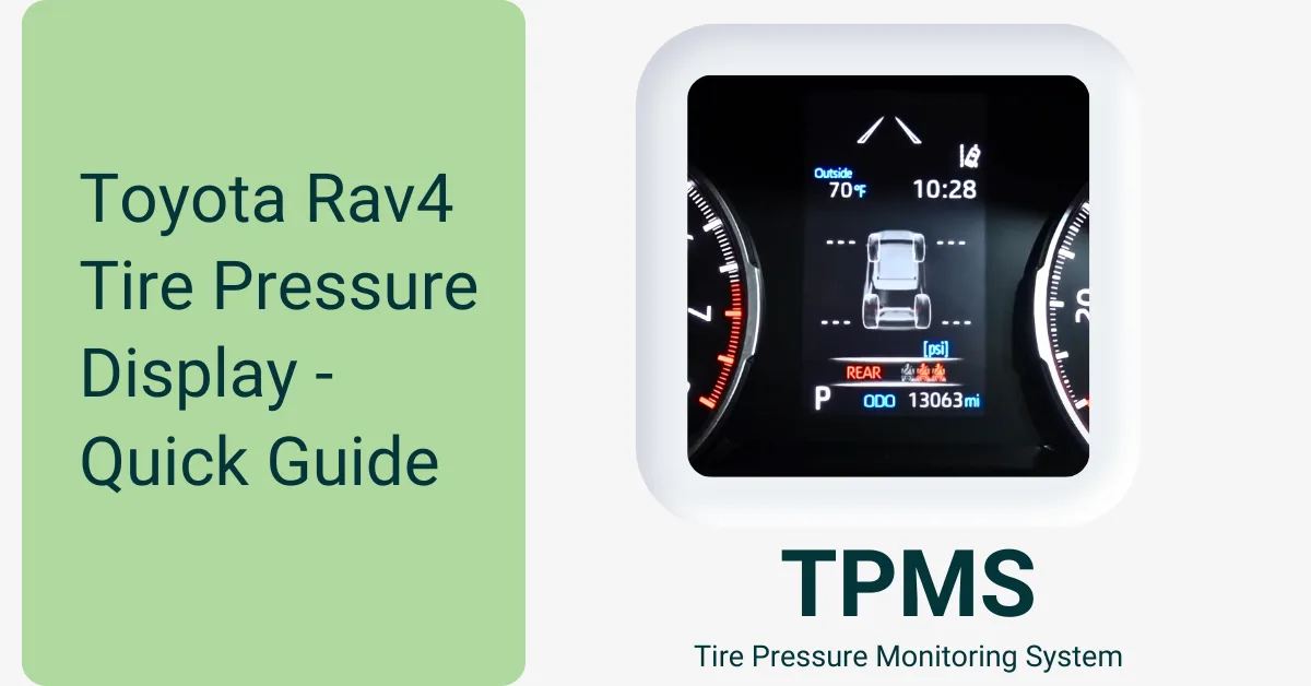 How To Read And Reset Tire Pressure Display On Toyota Rav