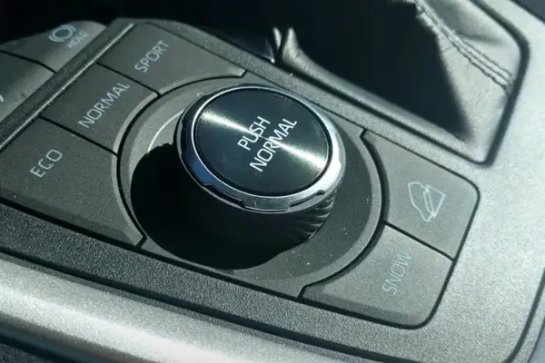 Dirt and Rock Mode Dial Button in Rav4 Car Dirt and Rock Mode Dial Button in Rav4 Car
